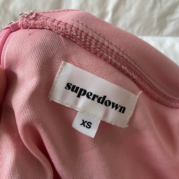 Superdown Missie Wrap Front Pink Mini Dress Size XS - Picture 9 of 10